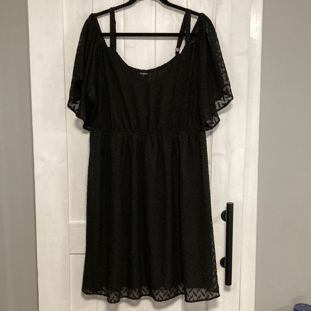 Torrid Black Cold Shoulder Dress - Black
